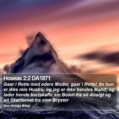 Hoseas 2:2 DA1871 Bible Verse Image