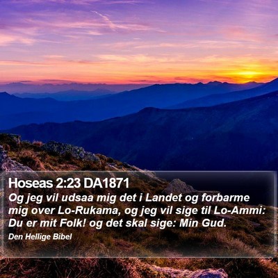 Hoseas 2:23 DA1871 Bible Verse Image