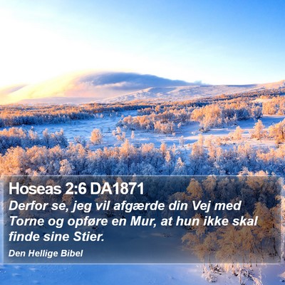 Hoseas 2:6 DA1871 Bible Verse Image