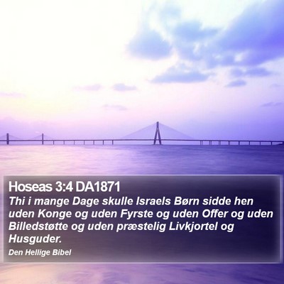 Hoseas 3:4 DA1871 Bible Verse Image
