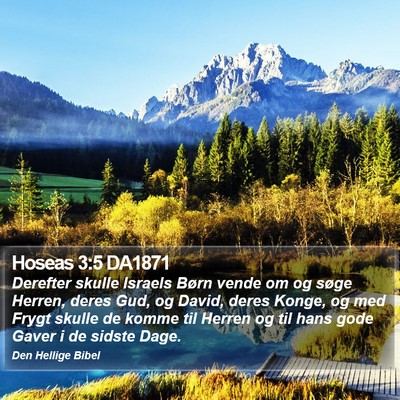 Hoseas 3:5 DA1871 Bible Verse Image
