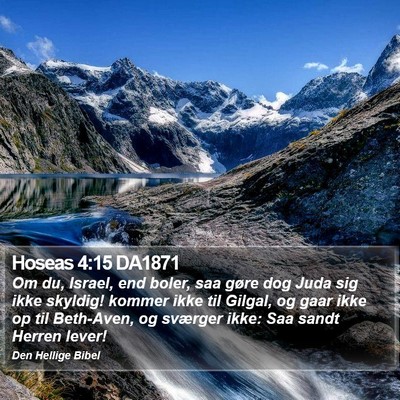 Hoseas 4:15 DA1871 Bible Verse Image