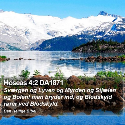 Hoseas 4:2 DA1871 Bible Verse Image