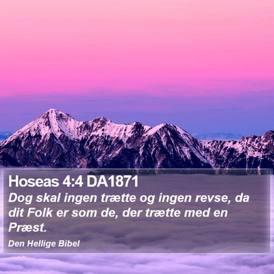 Hoseas 4:4 DA1871 Bible Verse Image