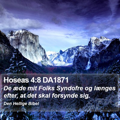 Hoseas 4:8 DA1871 Bible Verse Image