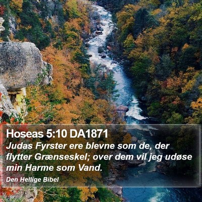 Hoseas 5:10 DA1871 Bible Verse Image