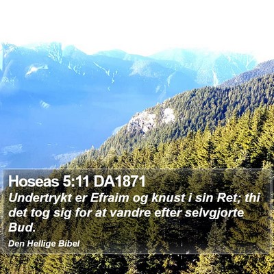 Hoseas 5:11 DA1871 Bible Verse Image