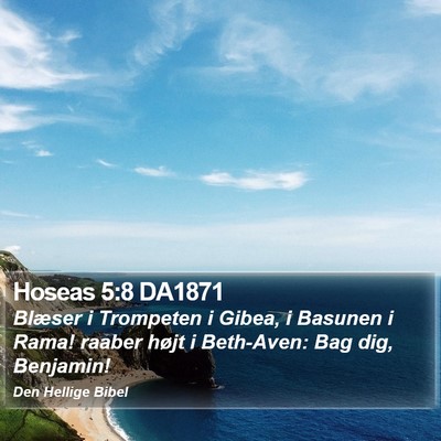 Hoseas 5:8 DA1871 Bible Verse Image