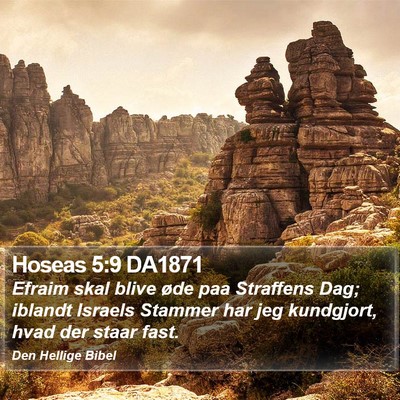 Hoseas 5:9 DA1871 Bible Verse Image