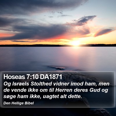 Hoseas 7:10 DA1871 Bible Verse Image