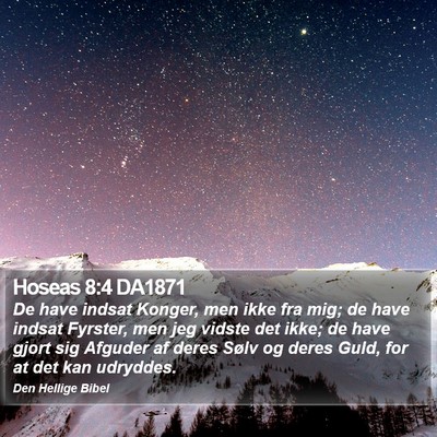 Hoseas 8:4 DA1871 Bible Verse Image