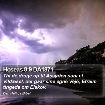 Hoseas 8:9 DA1871 Bible Verse Image