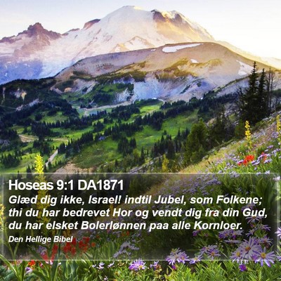Hoseas 9:1 DA1871 Bible Verse Image