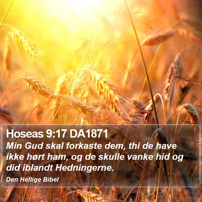 Hoseas 9:17 DA1871 Bible Verse Image