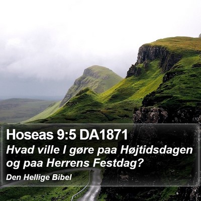 Hoseas 9:5 DA1871 Bible Verse Image