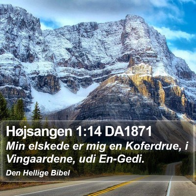 Højsangen 1:14 DA1871 Bible Verse Image