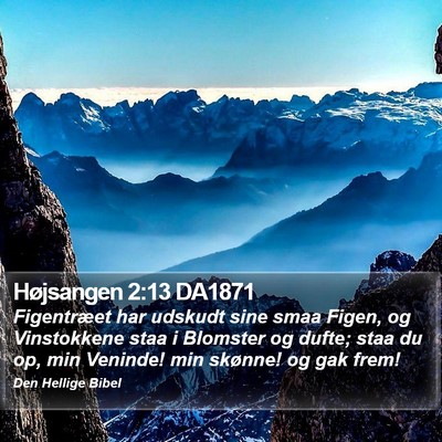 Højsangen 2:13 DA1871 Bible Verse Image