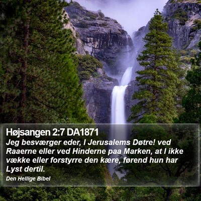 Højsangen 2:7 DA1871 Bible Verse Image