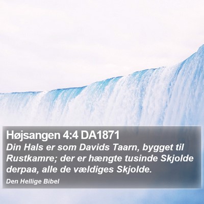 Højsangen 4:4 DA1871 Bible Verse Image