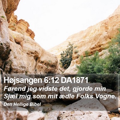 Højsangen 6:12 DA1871 Bible Verse Image