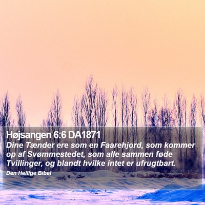 Højsangen 6:6 DA1871 Bible Verse Image