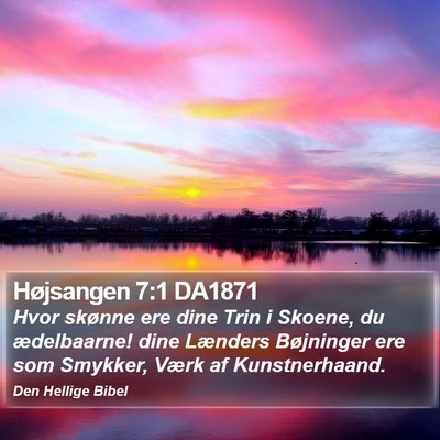 Højsangen 7:1 DA1871 Bible Verse Image