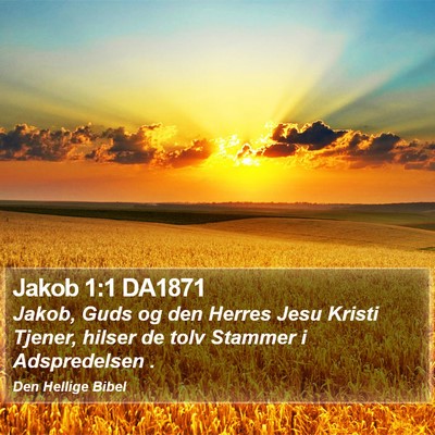 Jakob 1:1 DA1871 Bible Verse Image