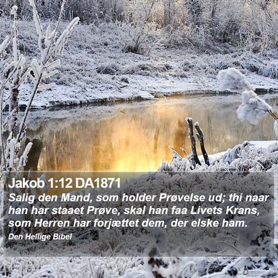 Jakob 1:12 DA1871 Bible Verse Image