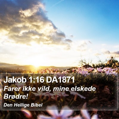 Jakob 1:16 DA1871 Bible Verse Image