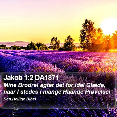 Jakob 1:2 DA1871 Bible Verse Image
