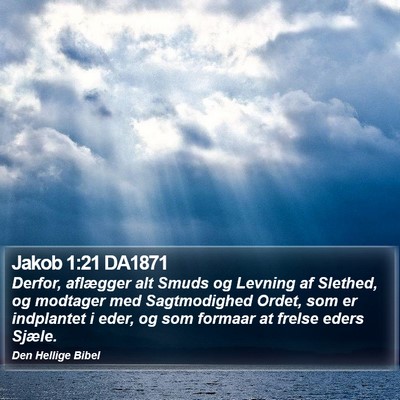 Jakob 1:21 DA1871 Bible Verse Image