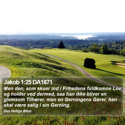 Jakob 1:25 DA1871 Bible Verse Image