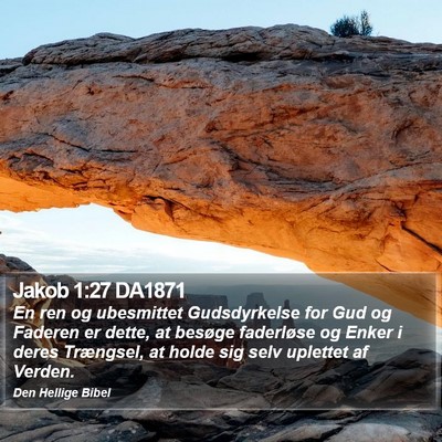 Jakob 1:27 DA1871 Bible Verse Image