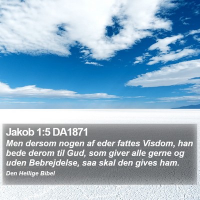 Jakob 1:5 DA1871 Bible Verse Image