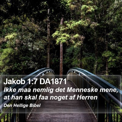 Jakob 1:7 DA1871 Bible Verse Image