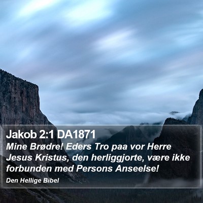 Jakob 2:1 DA1871 Bible Verse Image