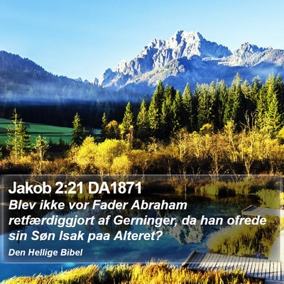 Jakob 2:21 DA1871 Bible Verse Image