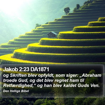 Jakob 2:23 DA1871 Bible Verse Image