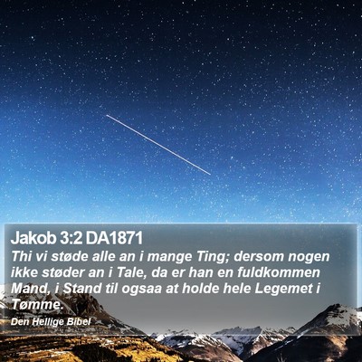 Jakob 3:2 DA1871 Bible Verse Image
