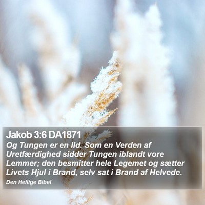 Jakob 3:6 DA1871 Bible Verse Image