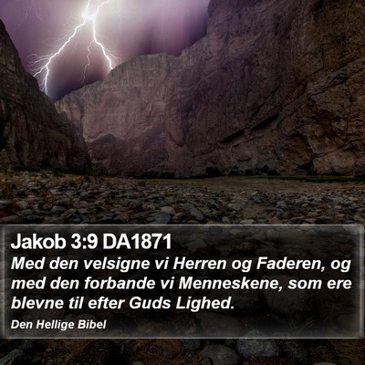 Jakob 3:9 DA1871 Bible Verse Image