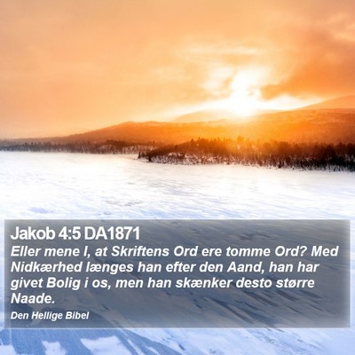 Jakob 4:5 DA1871 Bible Verse Image