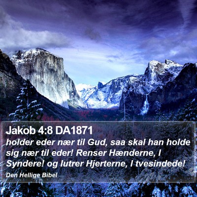 Jakob 4:8 DA1871 Bible Verse Image