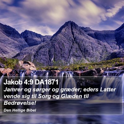 Jakob 4:9 DA1871 Bible Verse Image