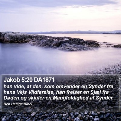 Jakob 5:20 DA1871 Bible Verse Image