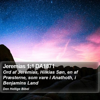 Jeremias 1:1 DA1871 Bible Verse Image