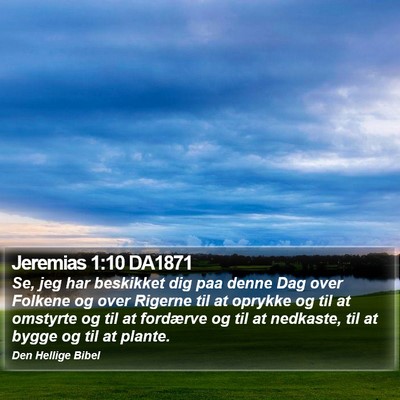 Jeremias 1:10 DA1871 Bible Verse Image