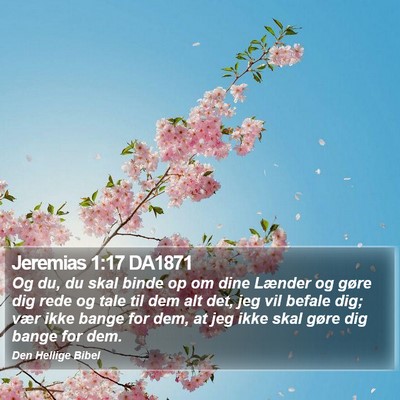 Jeremias 1:17 DA1871 Bible Verse Image