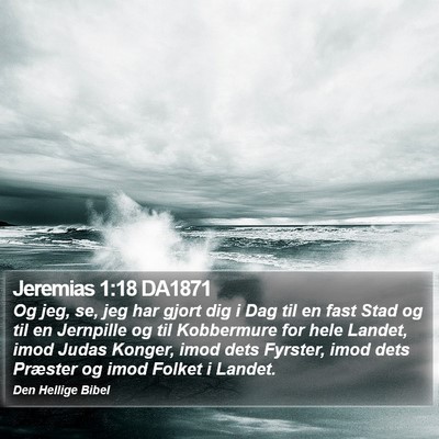 Jeremias 1:18 DA1871 Bible Verse Image