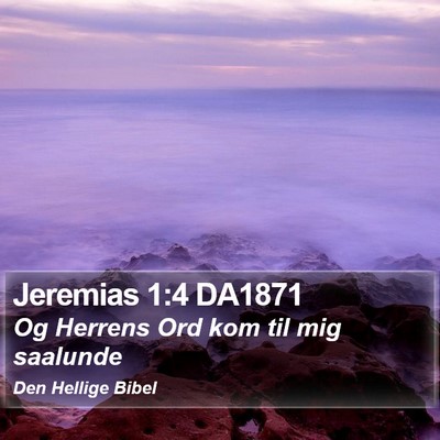 Jeremias 1:4 DA1871 Bible Verse Image